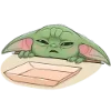 Стикер 21 Малыш Грогу - Ba emoji