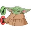 Стикер 19 Малыш Грогу - Ba emoji