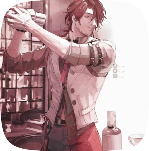 ⚔ Стикер «gallagher hsr» для Telegram