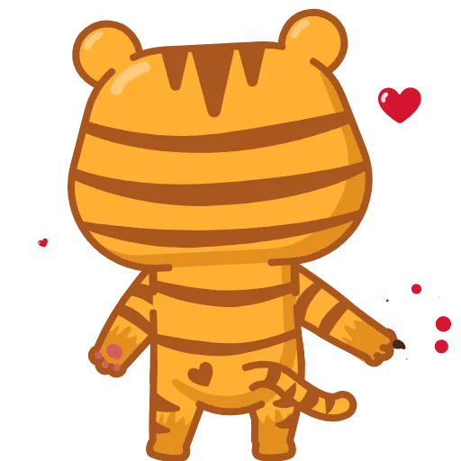 Стикер 4 Grumpy tiger