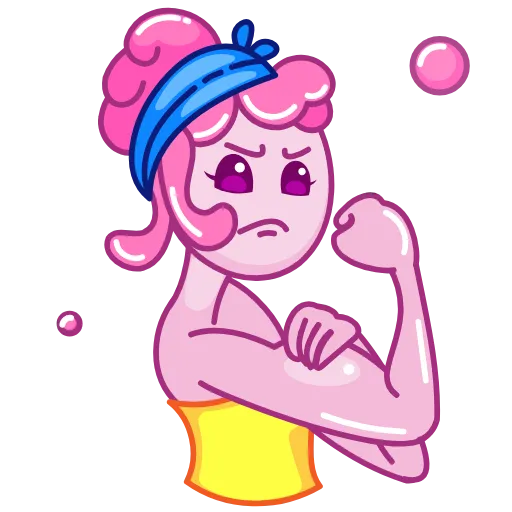 💪 Эмодзи «Gum Girl» для Telegram