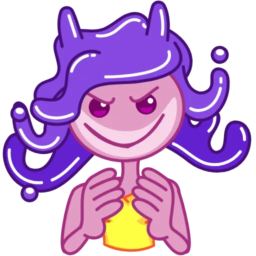 😈 Эмодзи «Gum Girl» для Telegram