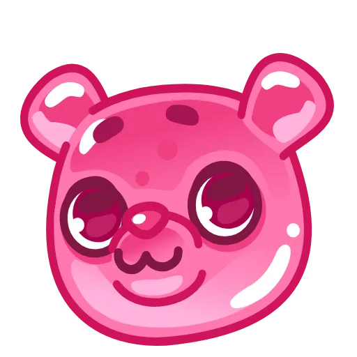 Стикер 5 Gummy Bears Emoji