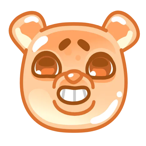 Стикер 2 Gummy Bears Emoji