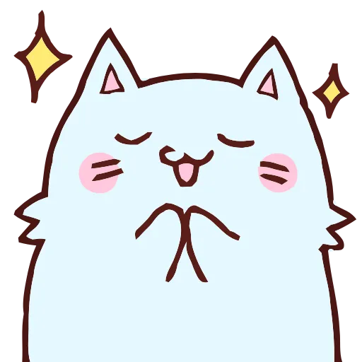 Стикер 2 Blue Cat