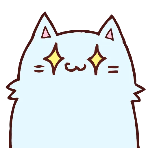 Стикер 6 Blue Cat