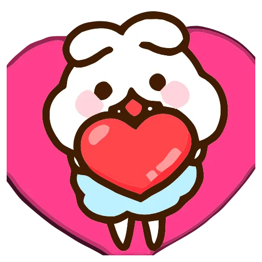 ❤️ Эмодзи «Bunny -» для Telegram