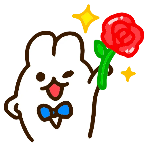 🌹 Эмодзи «Bunny -» для Telegram