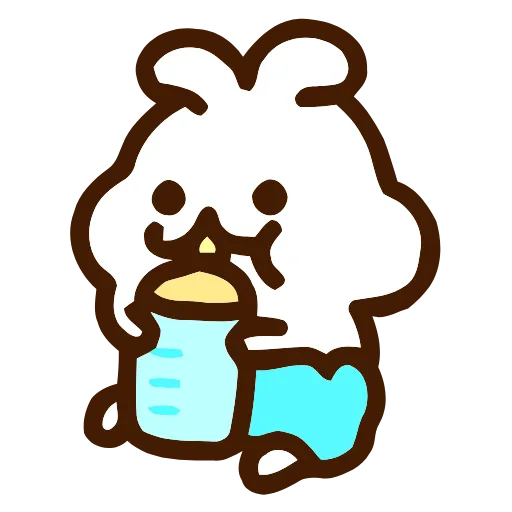 🍼 Эмодзи «Bunny -» для Telegram