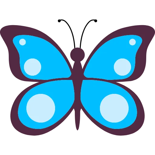 Стикер 42 🦋 Набор эмоджи с бабочками в HD качестве
