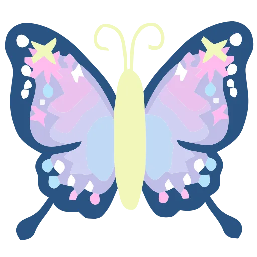 Стикер 60 🦋 Набор эмоджи с бабочками в HD качестве