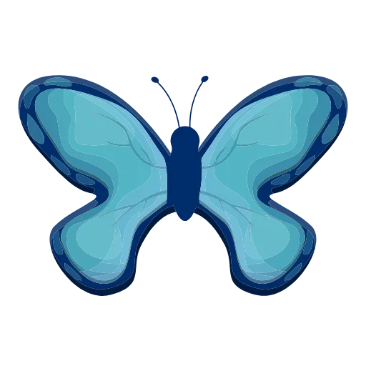 Стикер 33 🦋 Набор эмоджи с бабочками в HD качестве