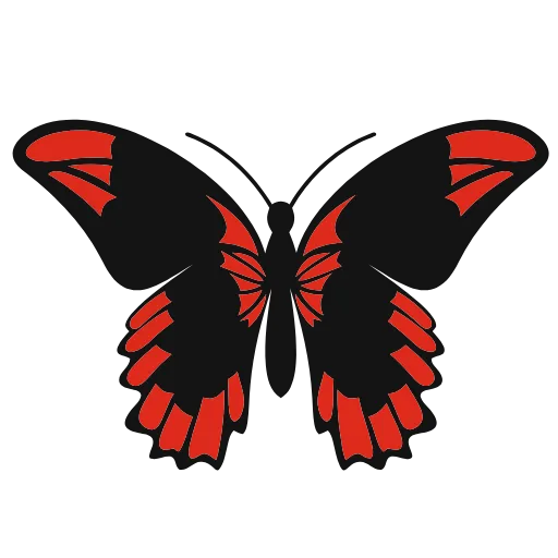 Стикер 17 🦋 Набор эмоджи с бабочками в HD качестве