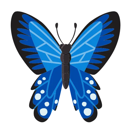 Стикер 27 🦋 Набор эмоджи с бабочками в HD качестве