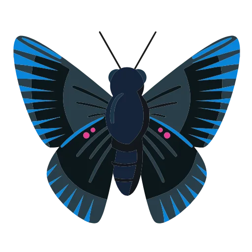 Стикер 25 🦋 Набор эмоджи с бабочками в HD качестве