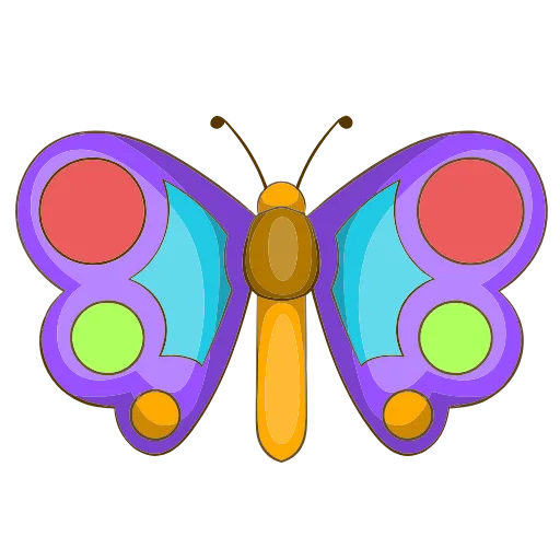 Стикер 24 🦋 Набор эмоджи с бабочками в HD качестве