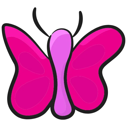 Стикер 31 🦋 Набор эмоджи с бабочками в HD качестве