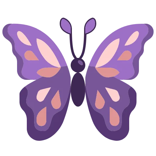 Стикер 2 🦋 Набор эмоджи с бабочками в HD качестве