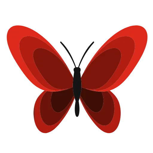 Стикер 18 🦋 Набор эмоджи с бабочками в HD качестве