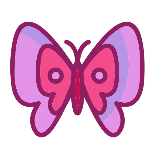 Стикер 29 🦋 Набор эмоджи с бабочками в HD качестве
