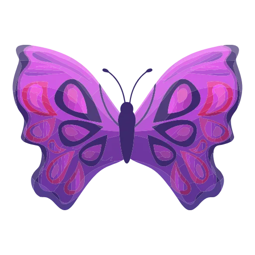 Стикер 40 🦋 Набор эмоджи с бабочками в HD качестве