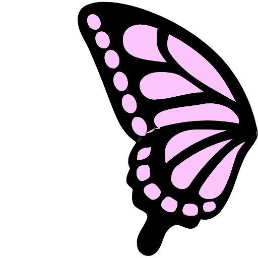 Стикер 61 🦋 Набор эмоджи с бабочками в HD качестве