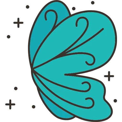 Стикер 44 🦋 Набор эмоджи с бабочками в HD качестве