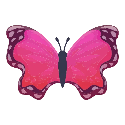 Стикер 36 🦋 Набор эмоджи с бабочками в HD качестве