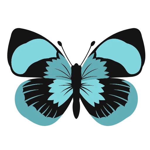 Стикер 20 🦋 Набор эмоджи с бабочками в HD качестве