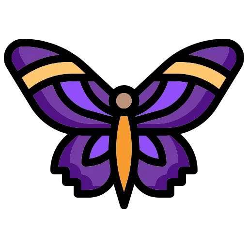 Стикер 48 🦋 Набор эмоджи с бабочками в HD качестве