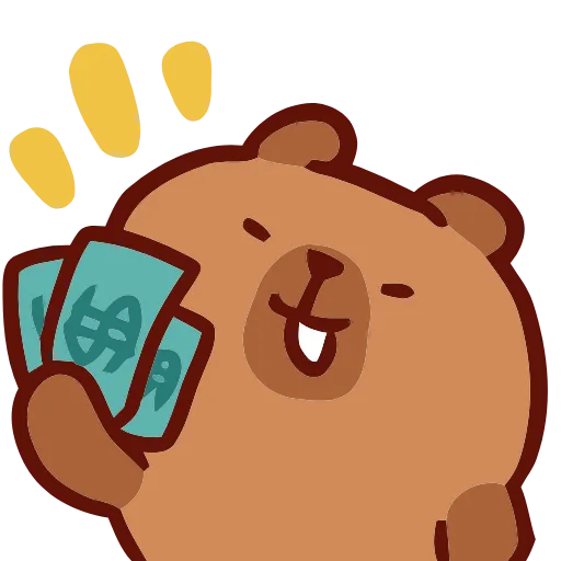 Стикер 12 Capybara