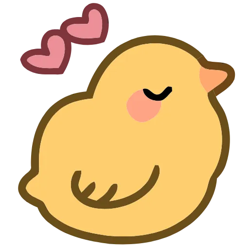 Стикер 2 Cute Chick