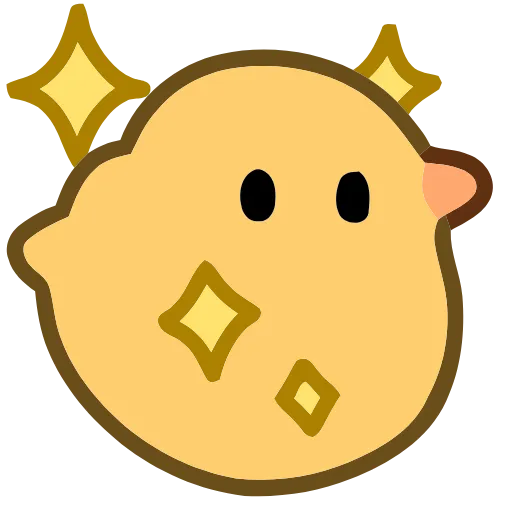 Стикер 30 Cute Chick