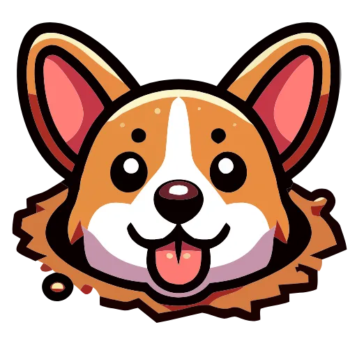 Стикер 15 🐕 Набор эмоджи с Корги в HD качестве