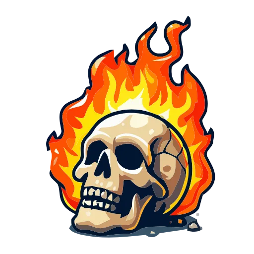 Стикер 31 💀 Набор эмоджи со скелетонами в HD качестве
