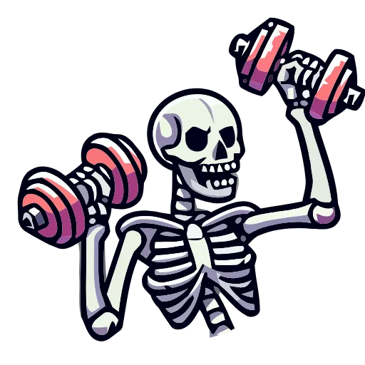Стикер 33 💀 Набор эмоджи со скелетонами в HD качестве