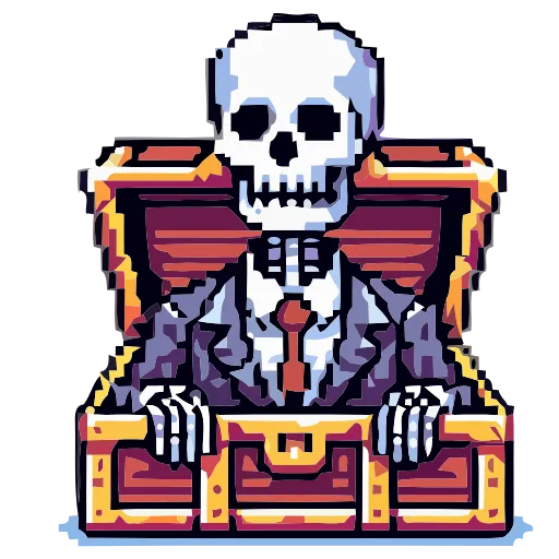 Стикер 55 💀 Набор эмоджи со скелетонами в HD качестве
