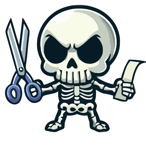 Стикер 29 💀 Набор эмоджи со скелетонами в HD качестве