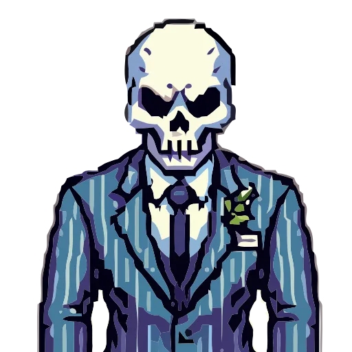 Стикер 43 💀 Набор эмоджи со скелетонами в HD качестве
