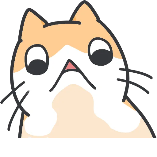 Стикер 59 Strange cat
