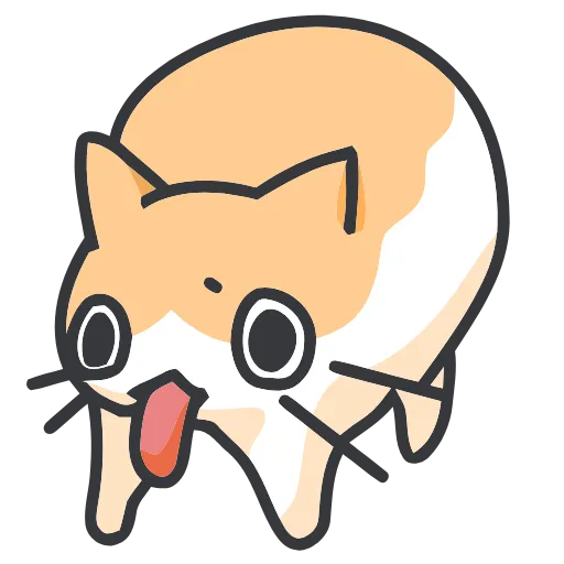 Стикер 25 Strange cat