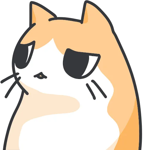 Стикер 49 Strange cat