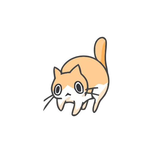 Стикер 8 Strange cat