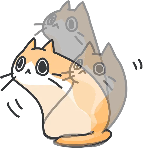 Стикер 46 Strange cat