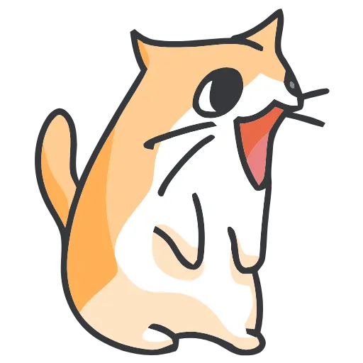 Стикер 27 Strange cat