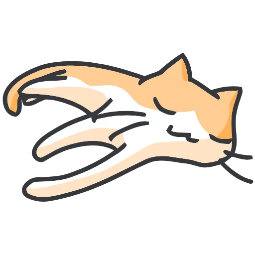 Стикер 24 Strange cat