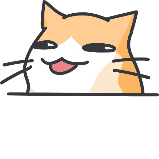 Стикер 37 Strange cat