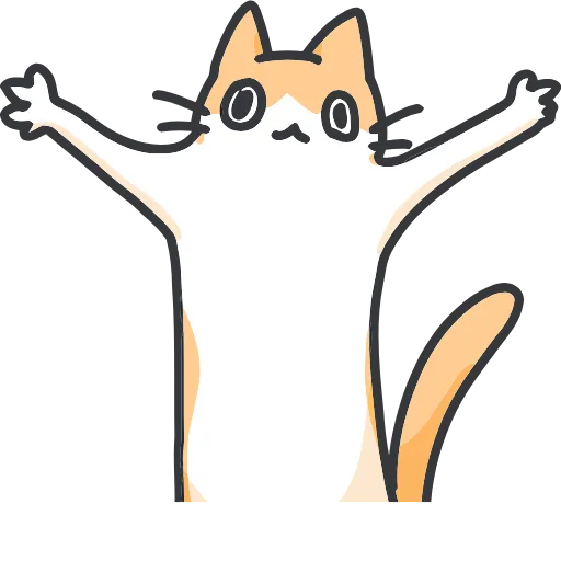 Стикер 35 Strange cat
