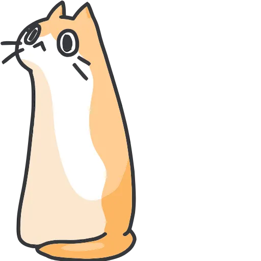 Стикер 57 Strange cat