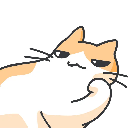 Стикер 14 Strange cat